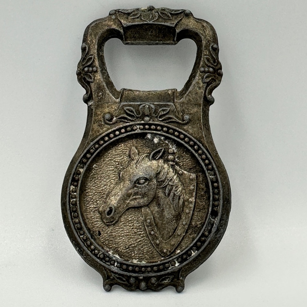 Vintage 3D Metal Bottle Opener : Horse